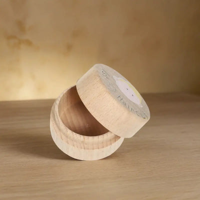 Boîte à souvenirs de cheveux de bébé en bois, stockage de mémoire de premier coupe de cheveux, cadeau féerique mignon pour bébé, support de coupe de cheveux pour enfants, cheveux perdus commémoratifs pour bébé And Class