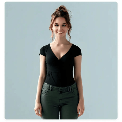 T-shirt de grossesse à manches courtes pour femmes – | Boutique And Class